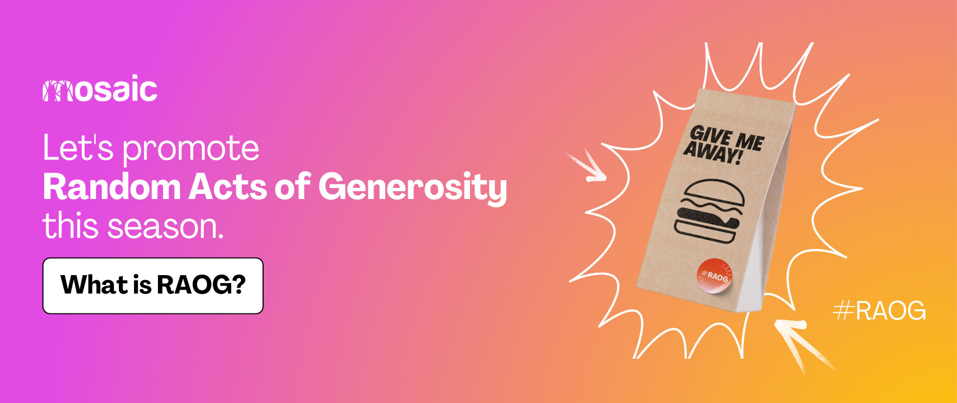 Let's promote Random Acts of Generosity this season.